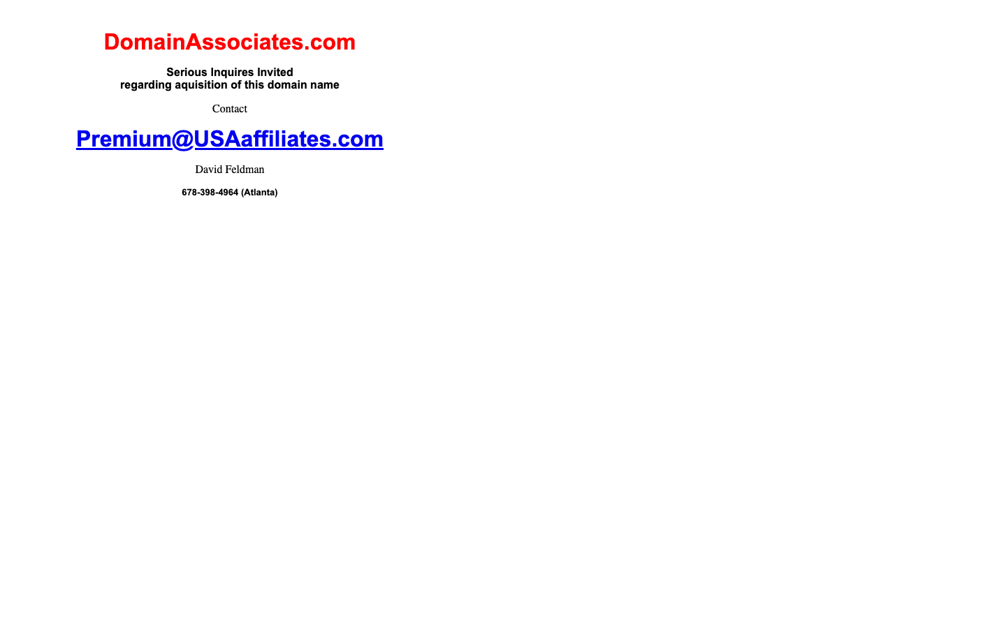 DomainAssociates.com screenshot