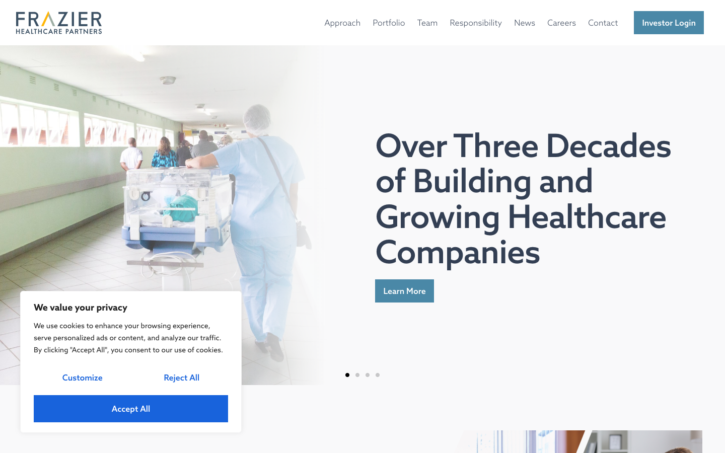 Frazier Healthcare Partners screenshot