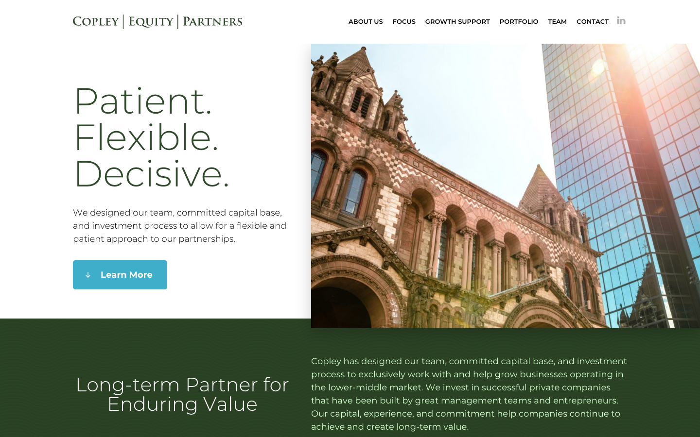 Copley Equity Partners screenshot