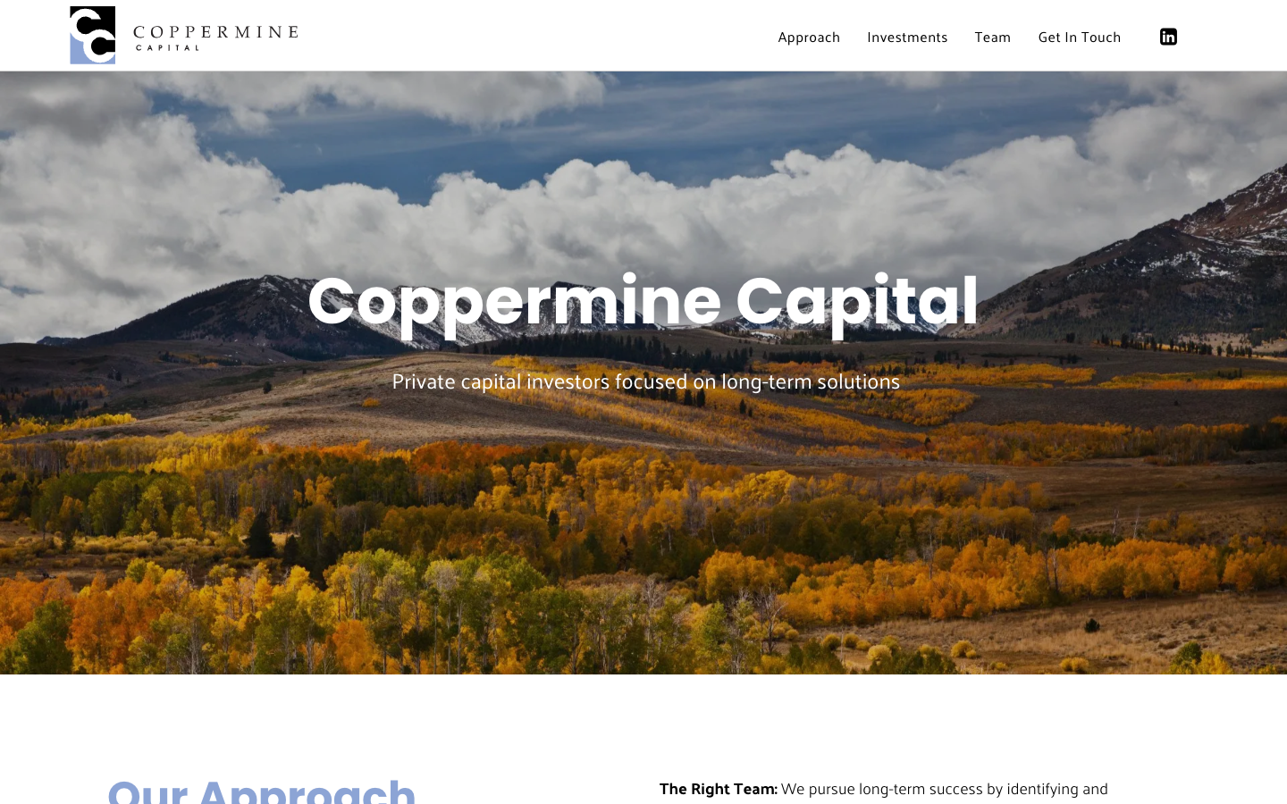 Coppermine Capital screenshot