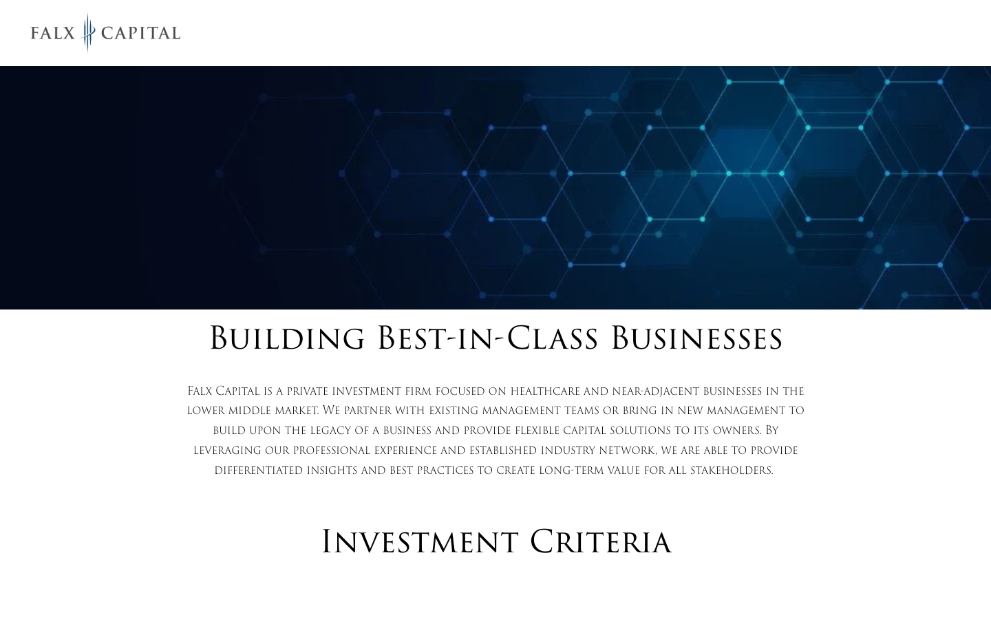 Falx Capital screenshot