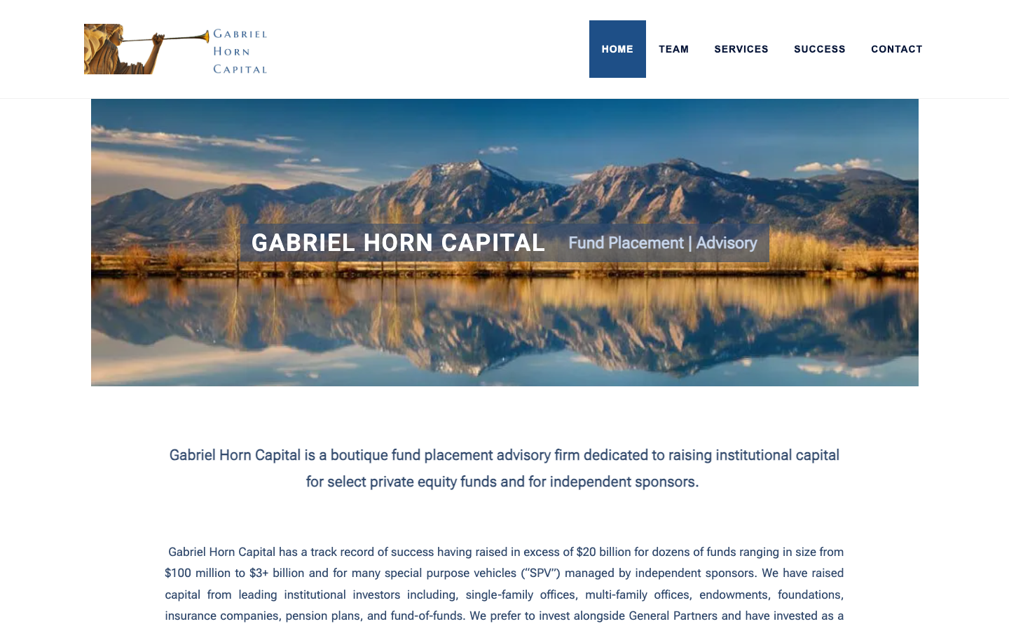 Gabriel Horn Capital screenshot