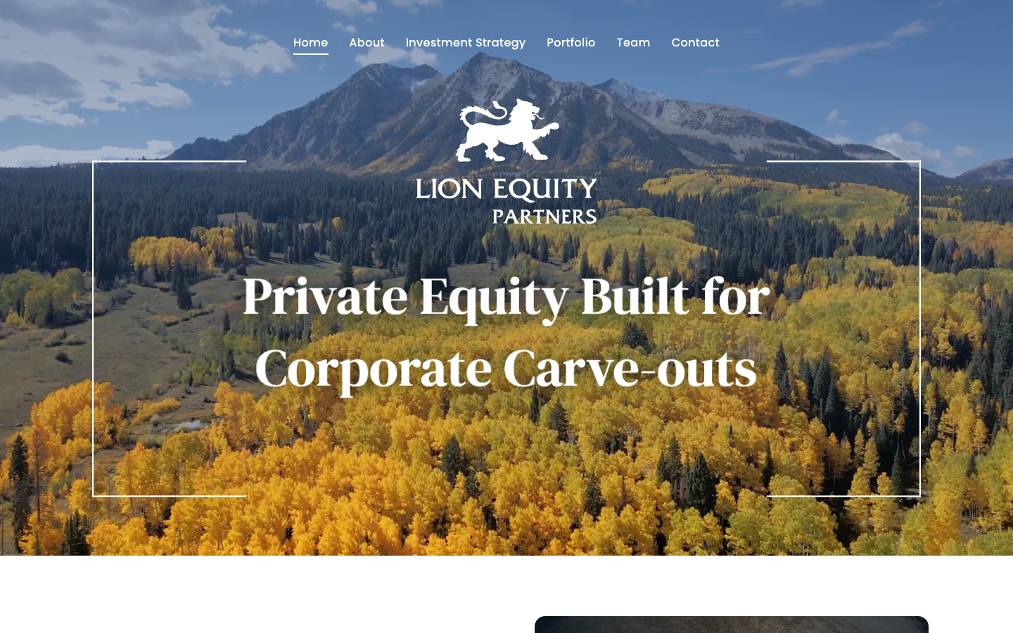 Lion Equity Partners screenshot