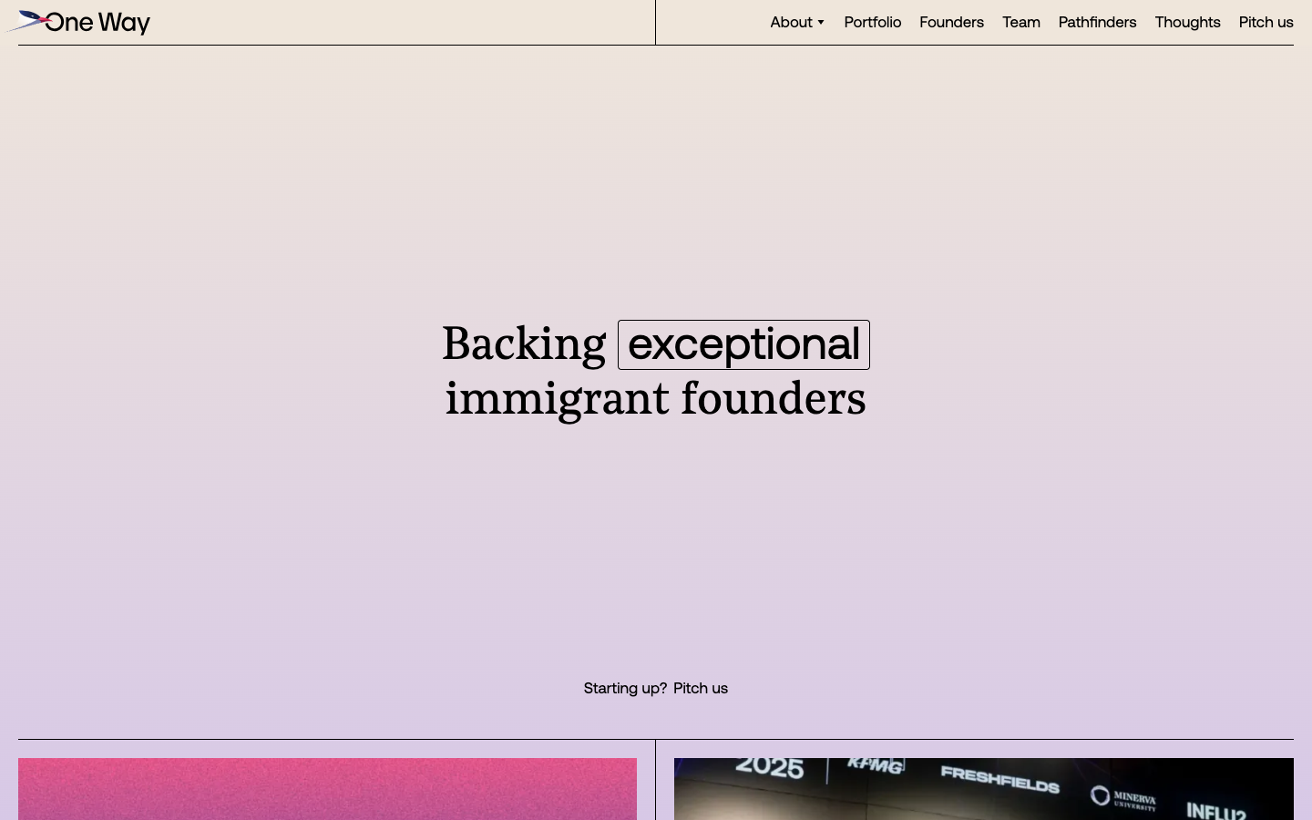 One Way Ventures screenshot