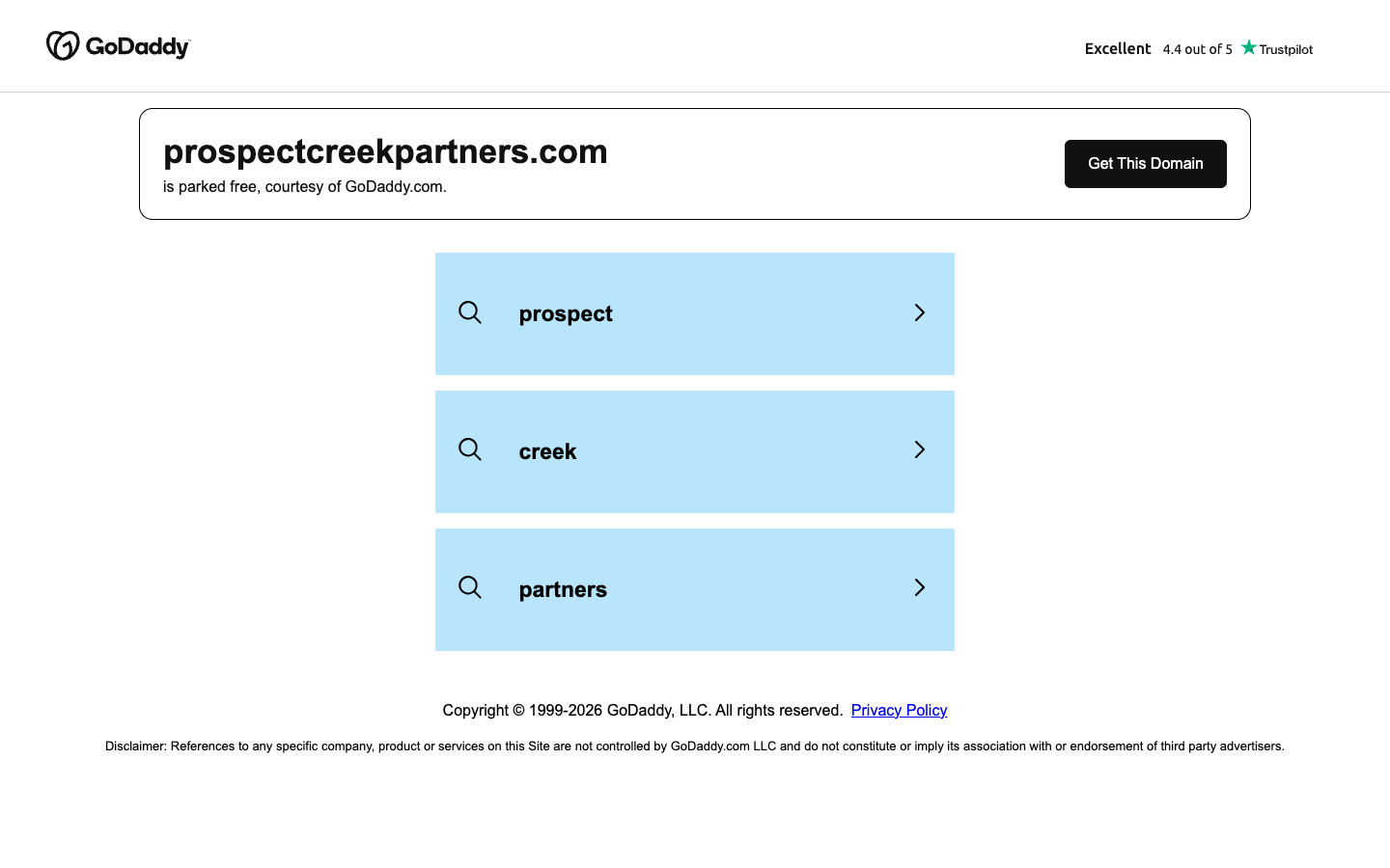 Prospectcreekpartners screenshot