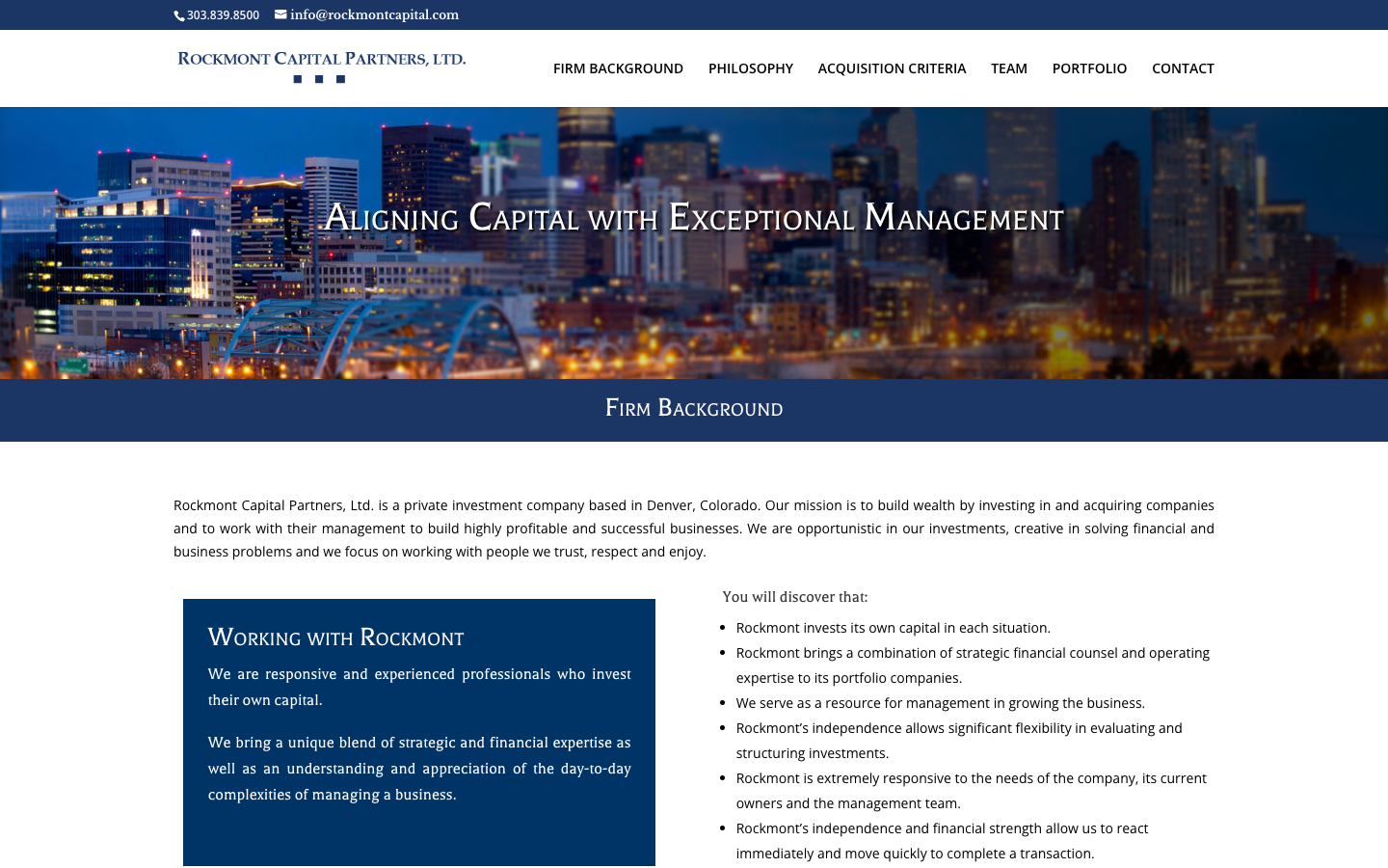 Rockmont Capital screenshot