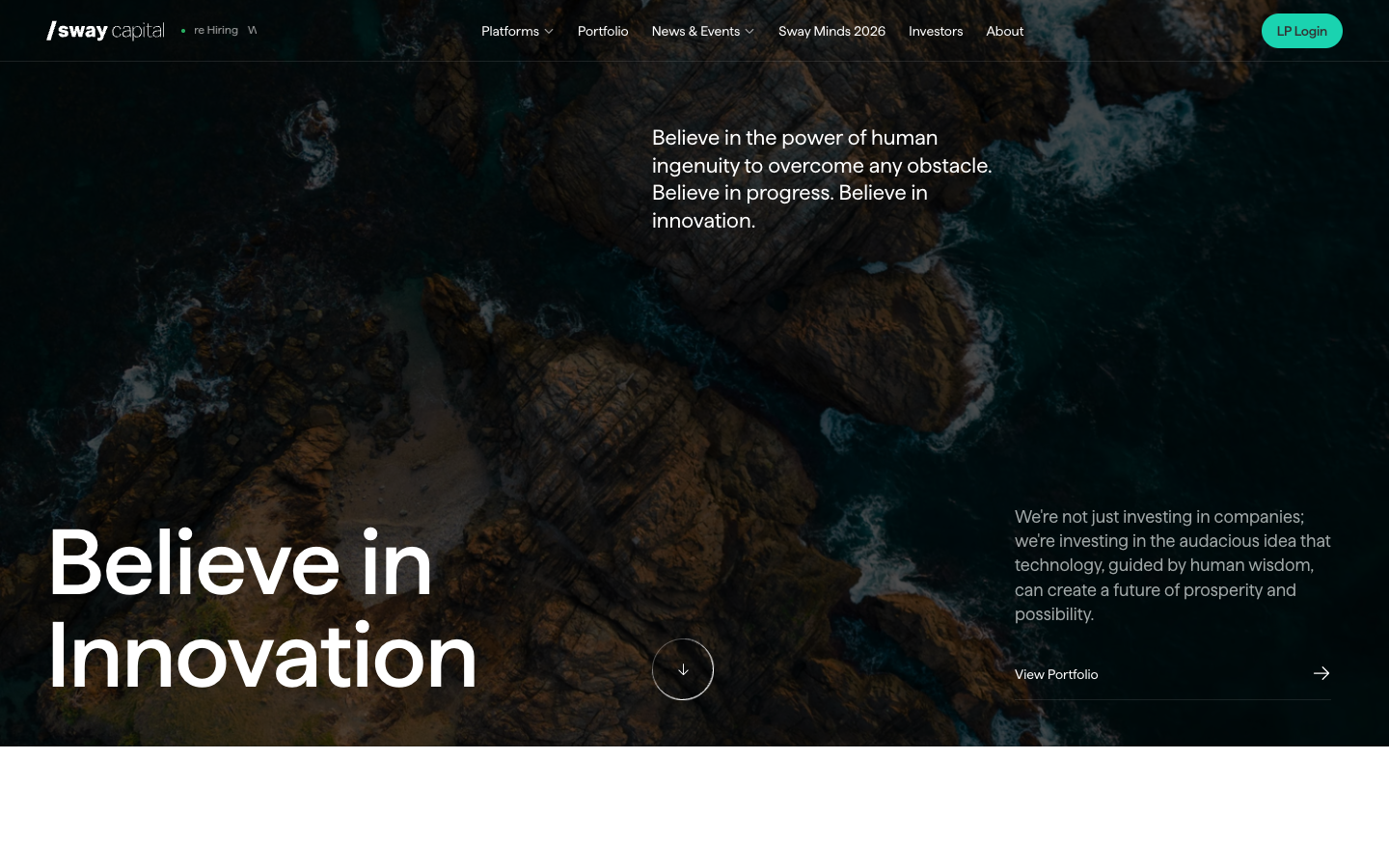 Sway Capital screenshot