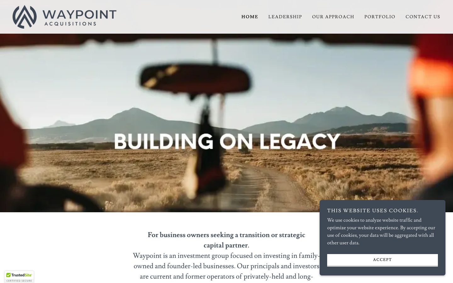 Waypoint Acquisitions screenshot