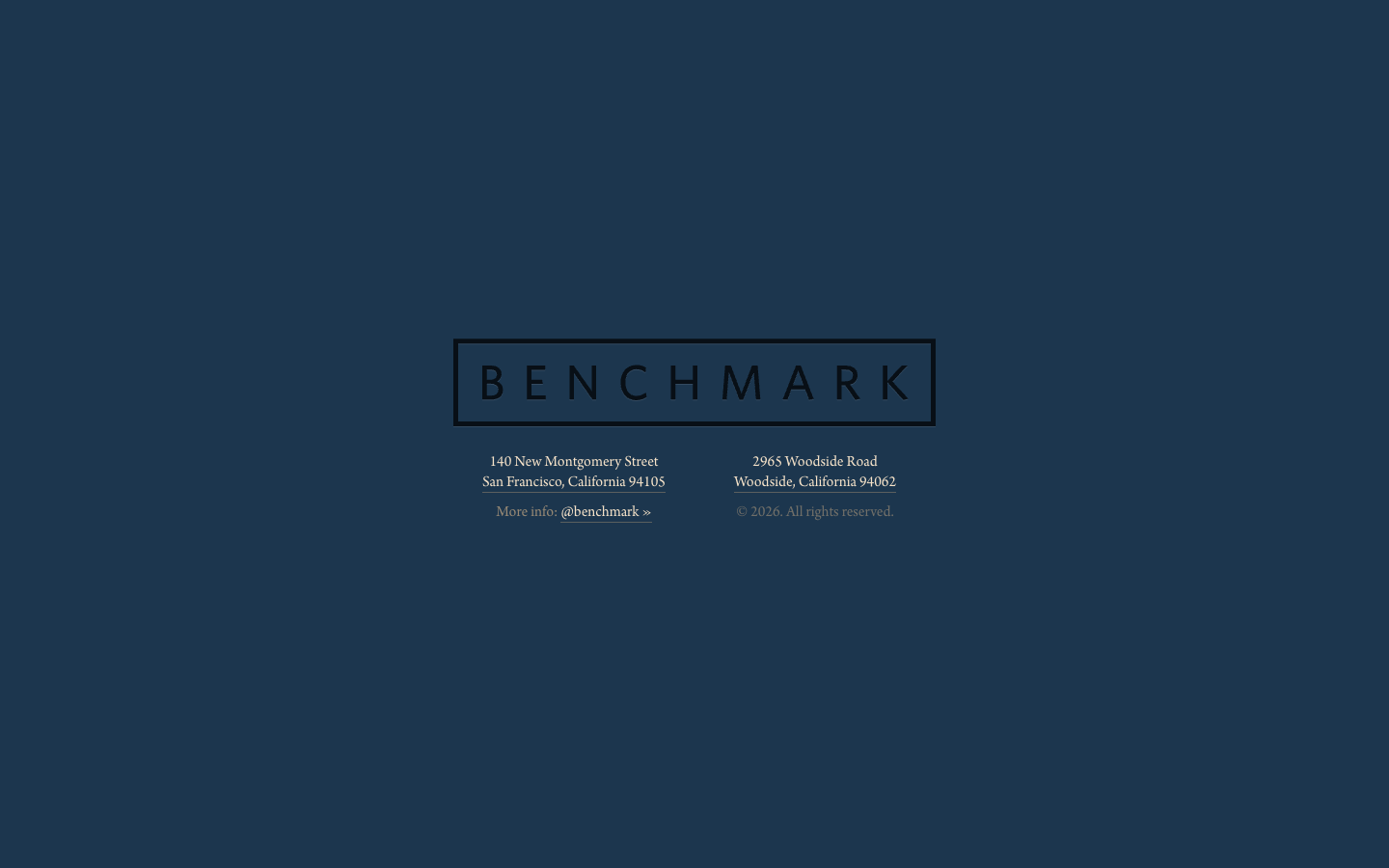 Benchmark screenshot
